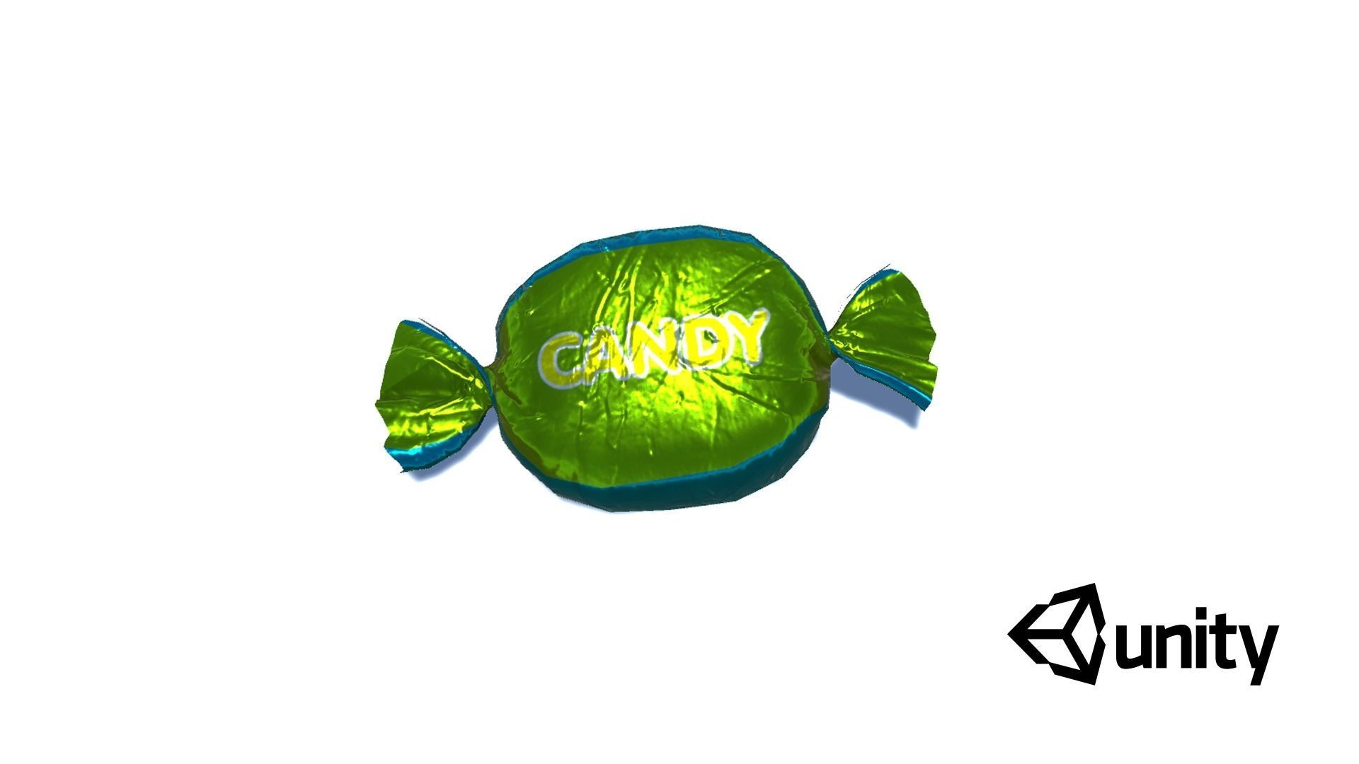 Wrapped Candy Low-poly 3D model_4
