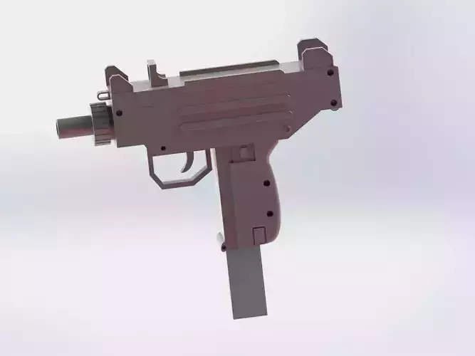 micro uzi spring Free 3D model