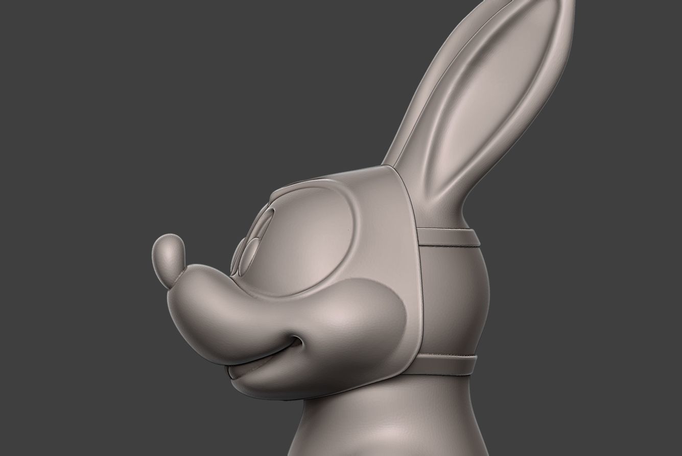 Hare 2 bunny rabbit 3D print model_6