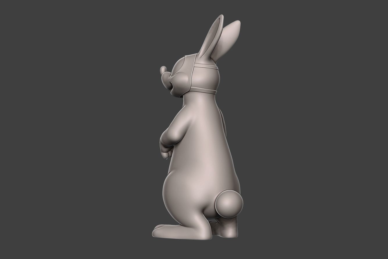 Hare 2 bunny rabbit 3D print model_4