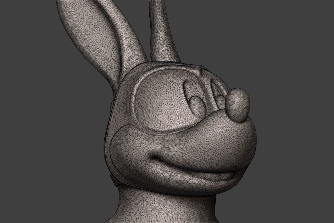 Hare 2 bunny rabbit 3D print model_7