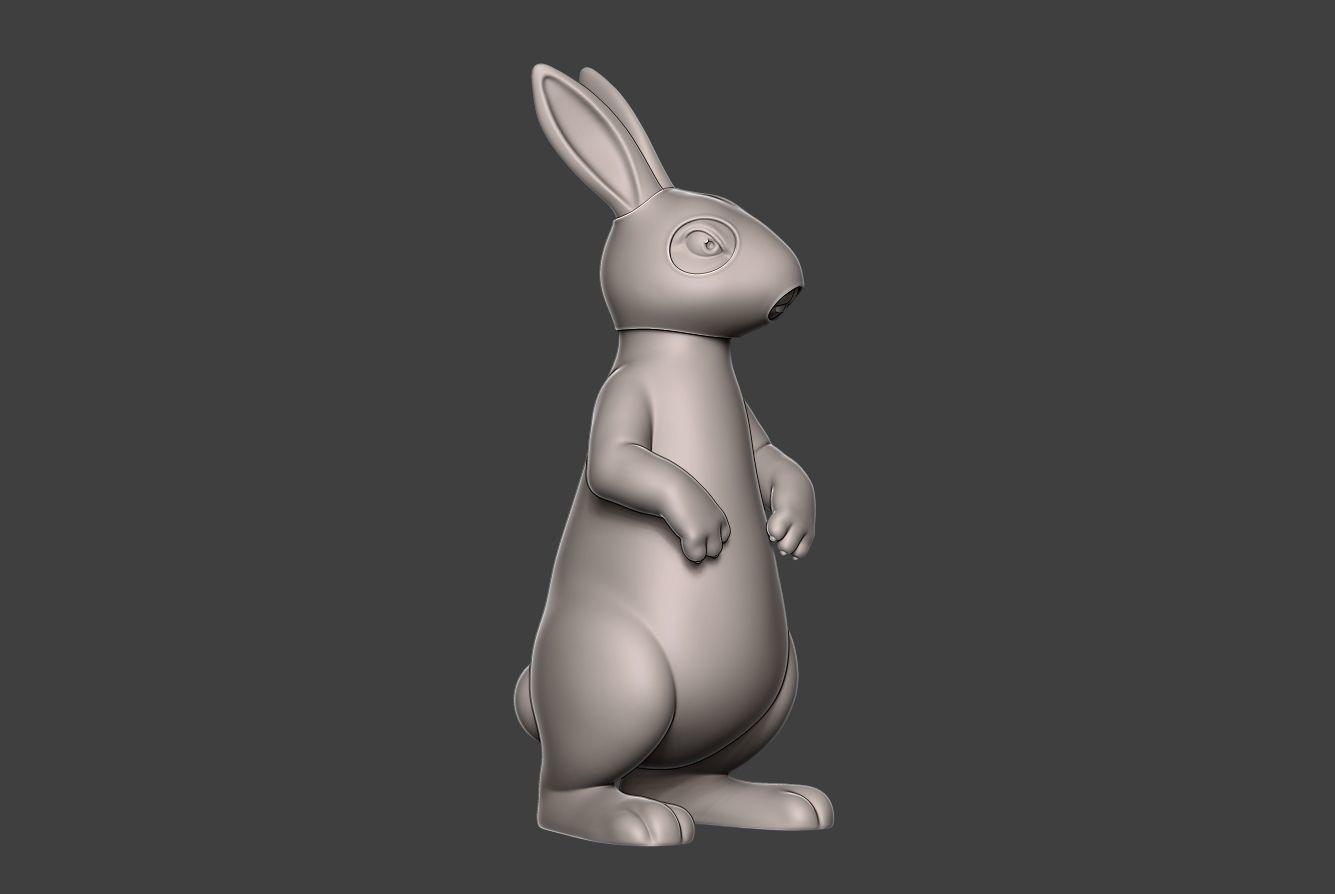 Hare 3 rabbit 3D print model_2