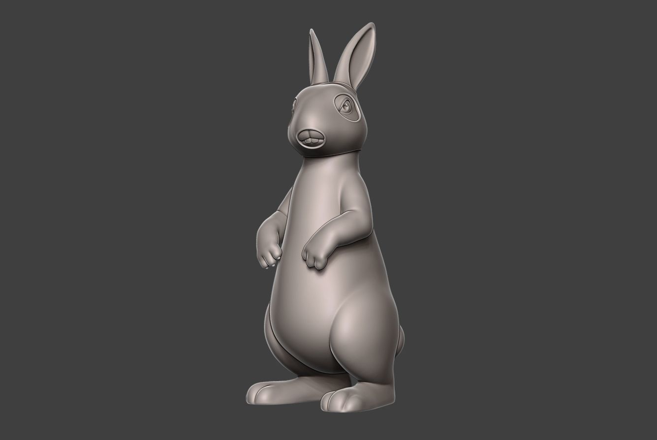 Hare 3 rabbit 3D print model_5