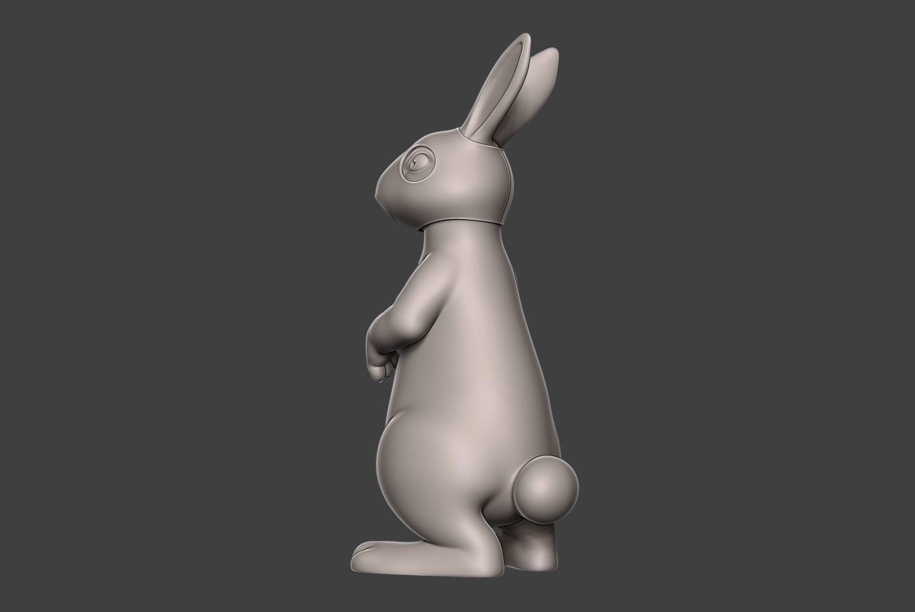Hare 3 rabbit 3D print model_4
