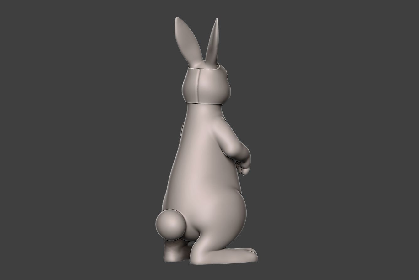 Hare 3 rabbit 3D print model_3