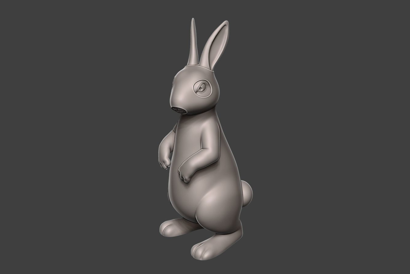 Hare 3 rabbit 3D print model_8