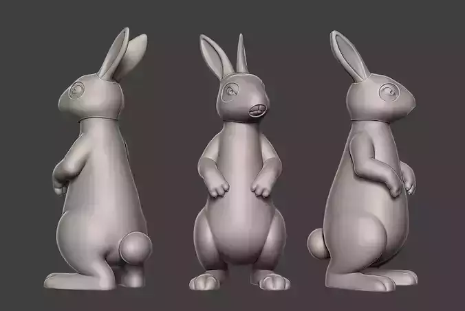 Hare 3 rabbit 3D print model