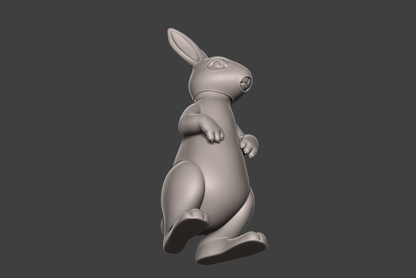 Hare 3 rabbit 3D print model_9