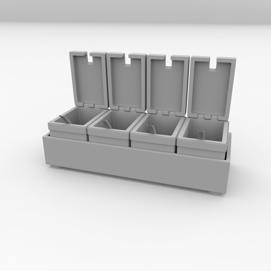 Acryclic Spice Container 3D model_3