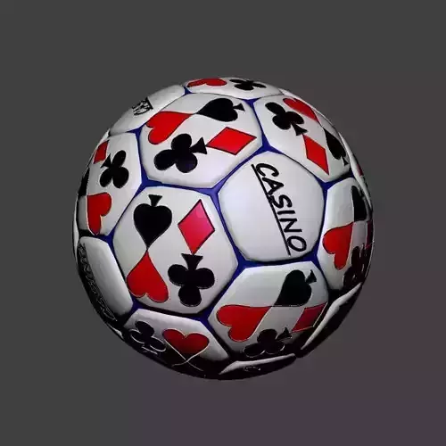 Casino Ball Low-poly 3D model