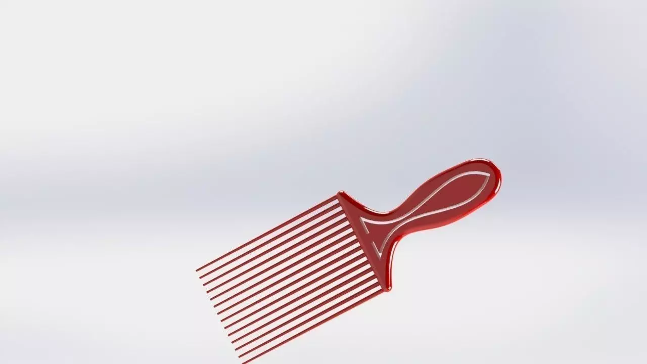 Hair pick Free 3D model