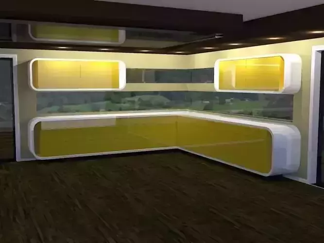 Modern Kitchen Furniture 3D model