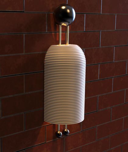 Modern Wall Light - Sconce - Porcelain - Lamp Free 3D model