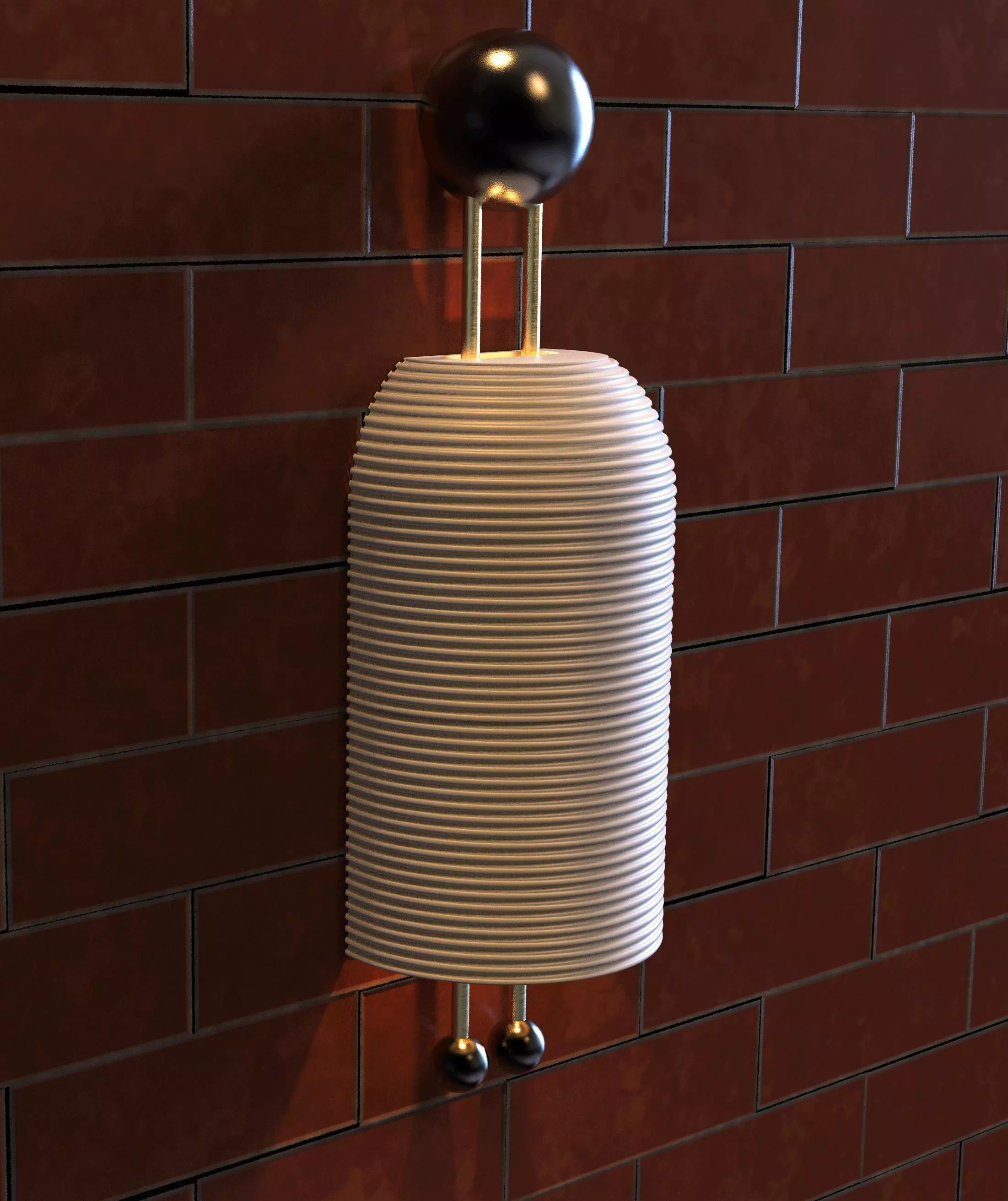 Modern Wall Light - Sconce - Porcelain - Lamp Free 3D model