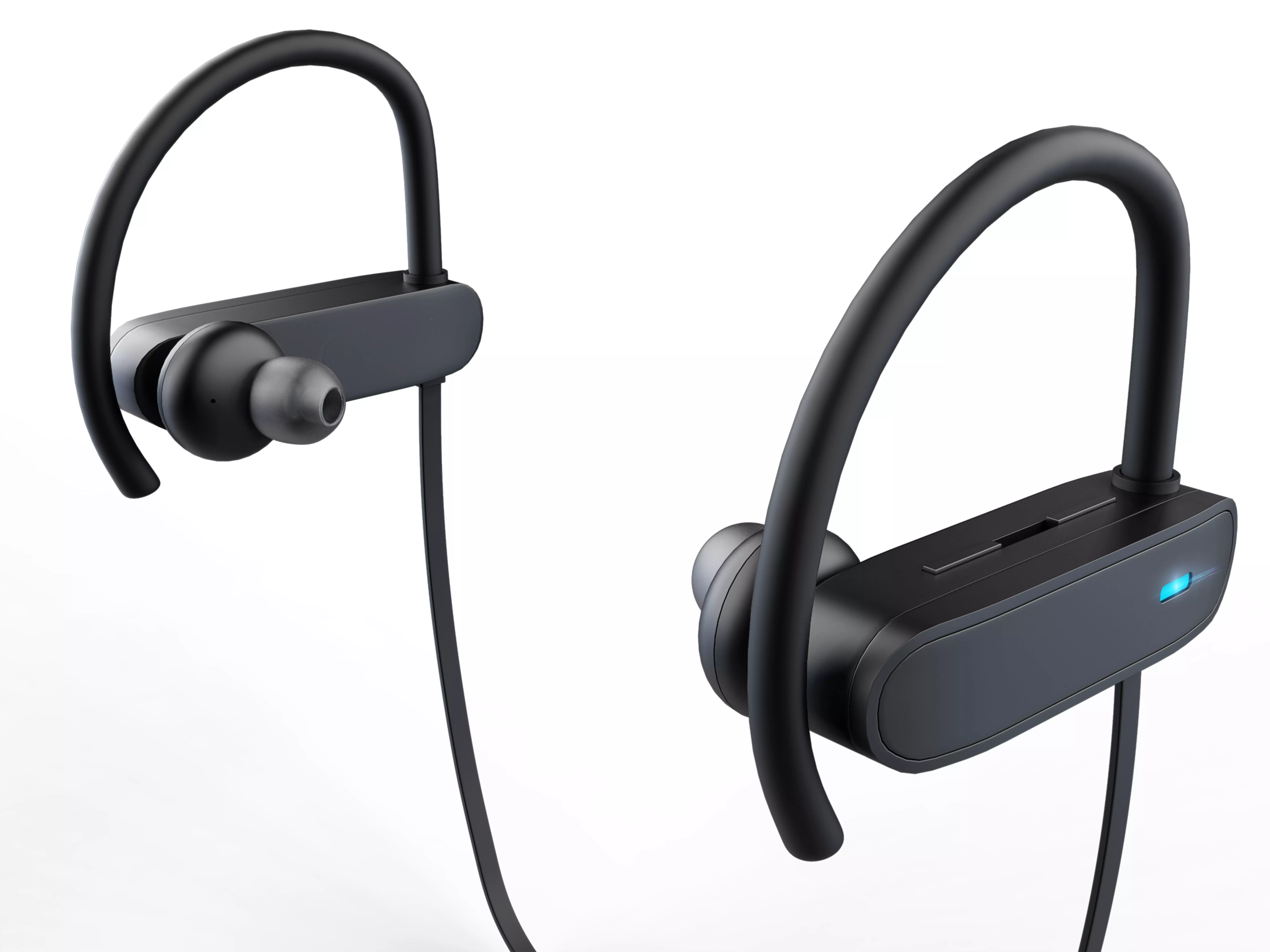 Wireless earphones 3D model