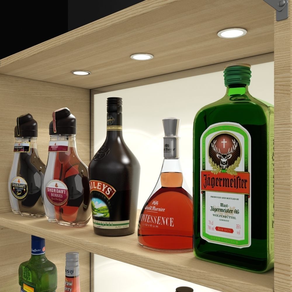 Bar Liquer set 3D model_3