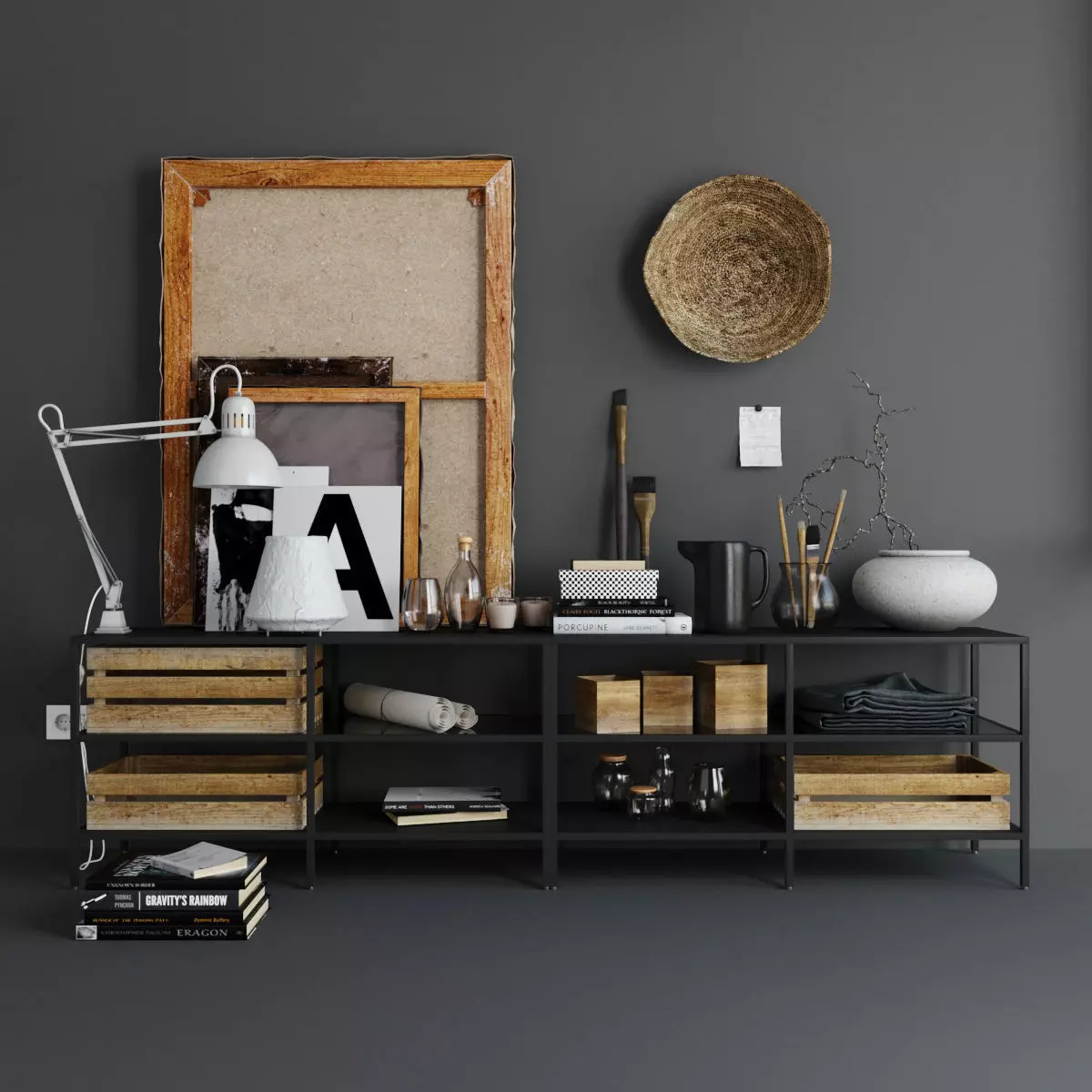 Art Decoration Set 3D model_0