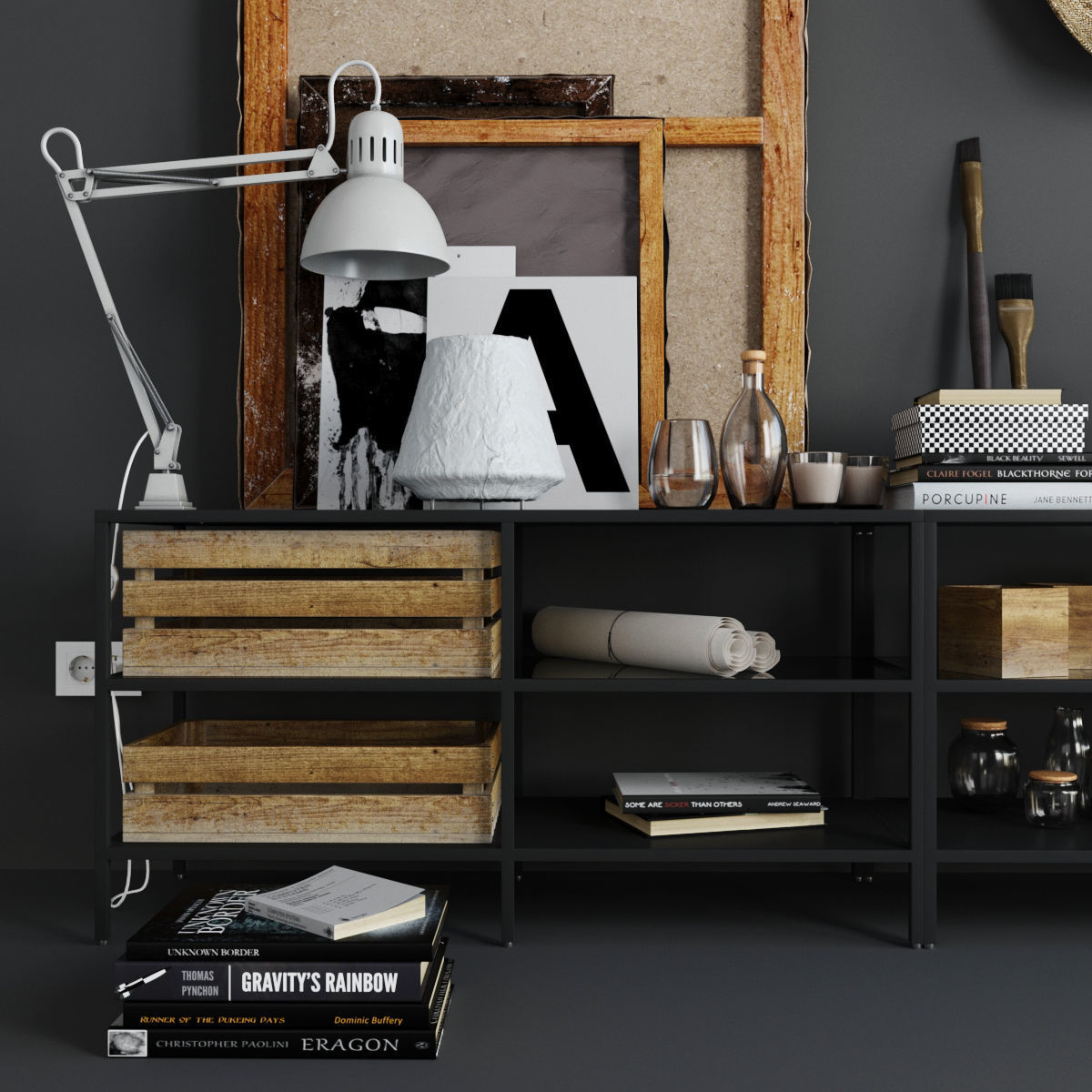 Art Decoration Set 3D model_2