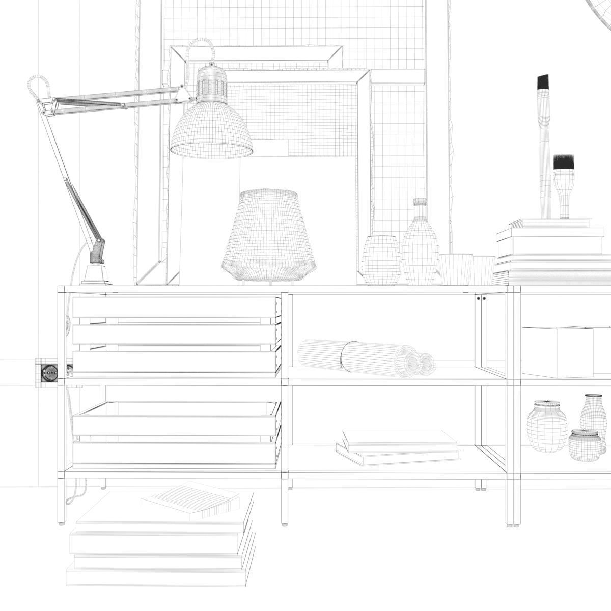 Art Decoration Set 3D model_3