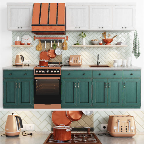 Cooper Delonghi Kitchen Set 3D model