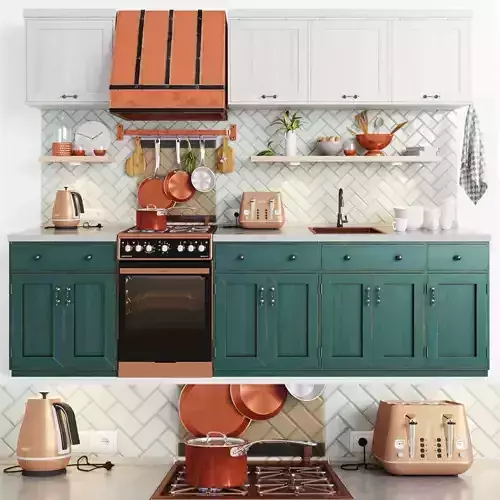 Cooper Delonghi Kitchen Set 3D model