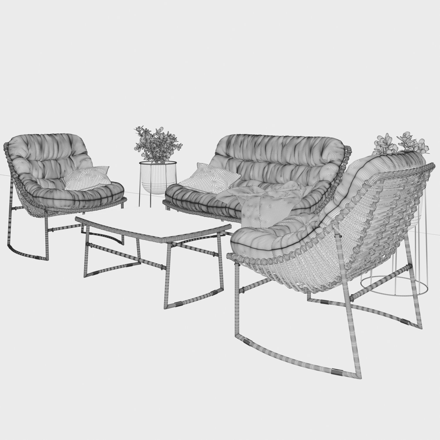ZUO outdoor furniture 3D model CGTrader
