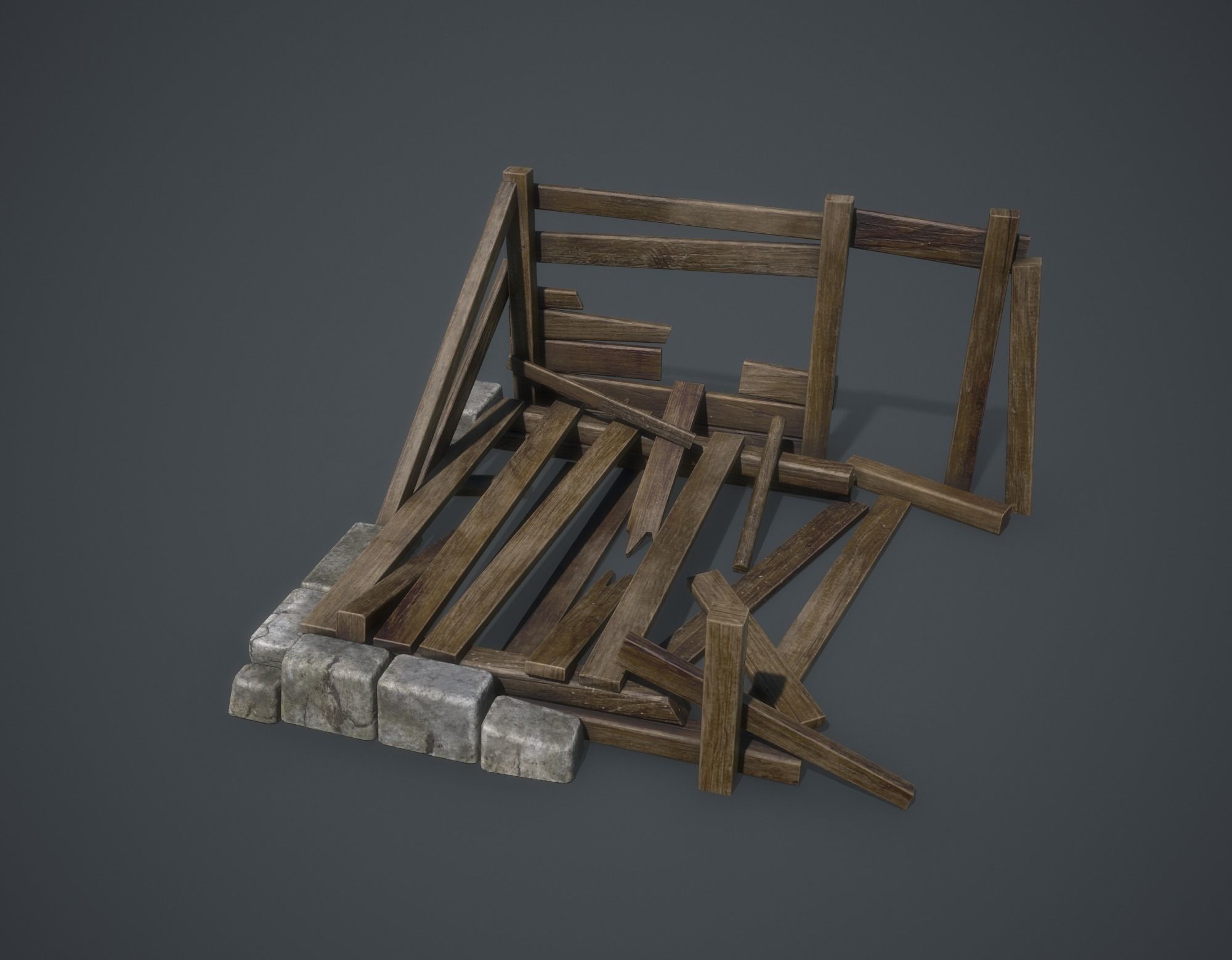 Medieval Collection Low-poly 3D model_34