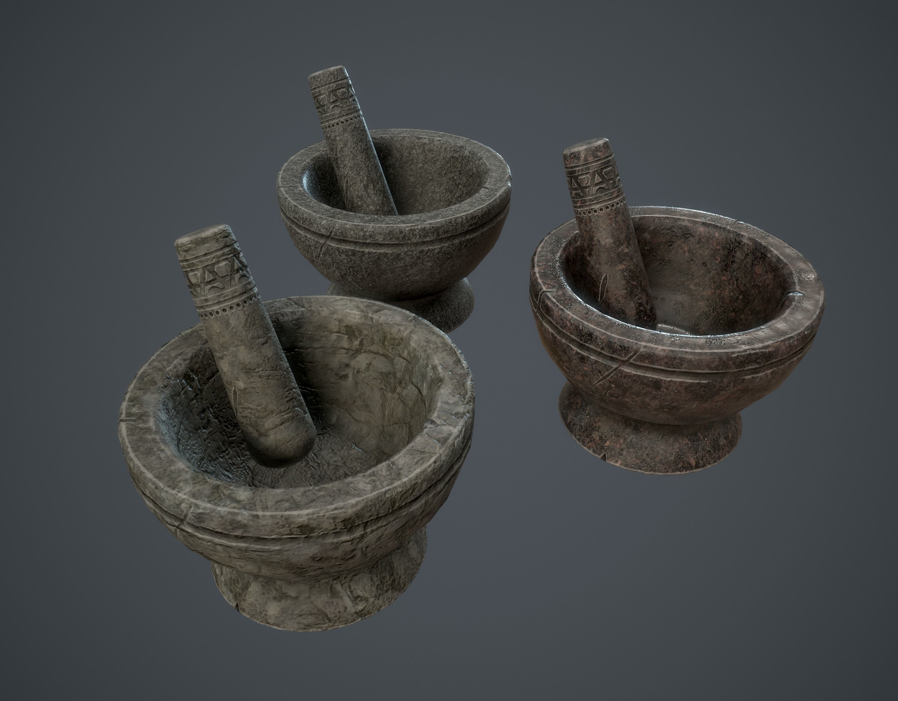 Medieval Collection Low-poly 3D model_221