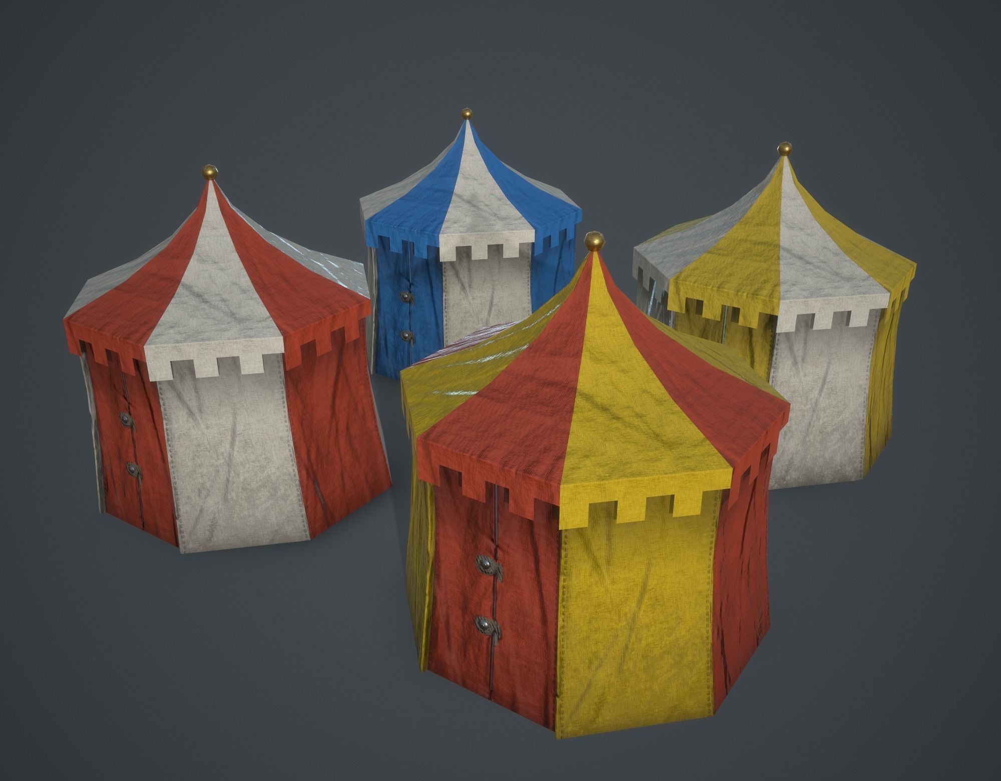 Medieval Collection Low-poly 3D model_50