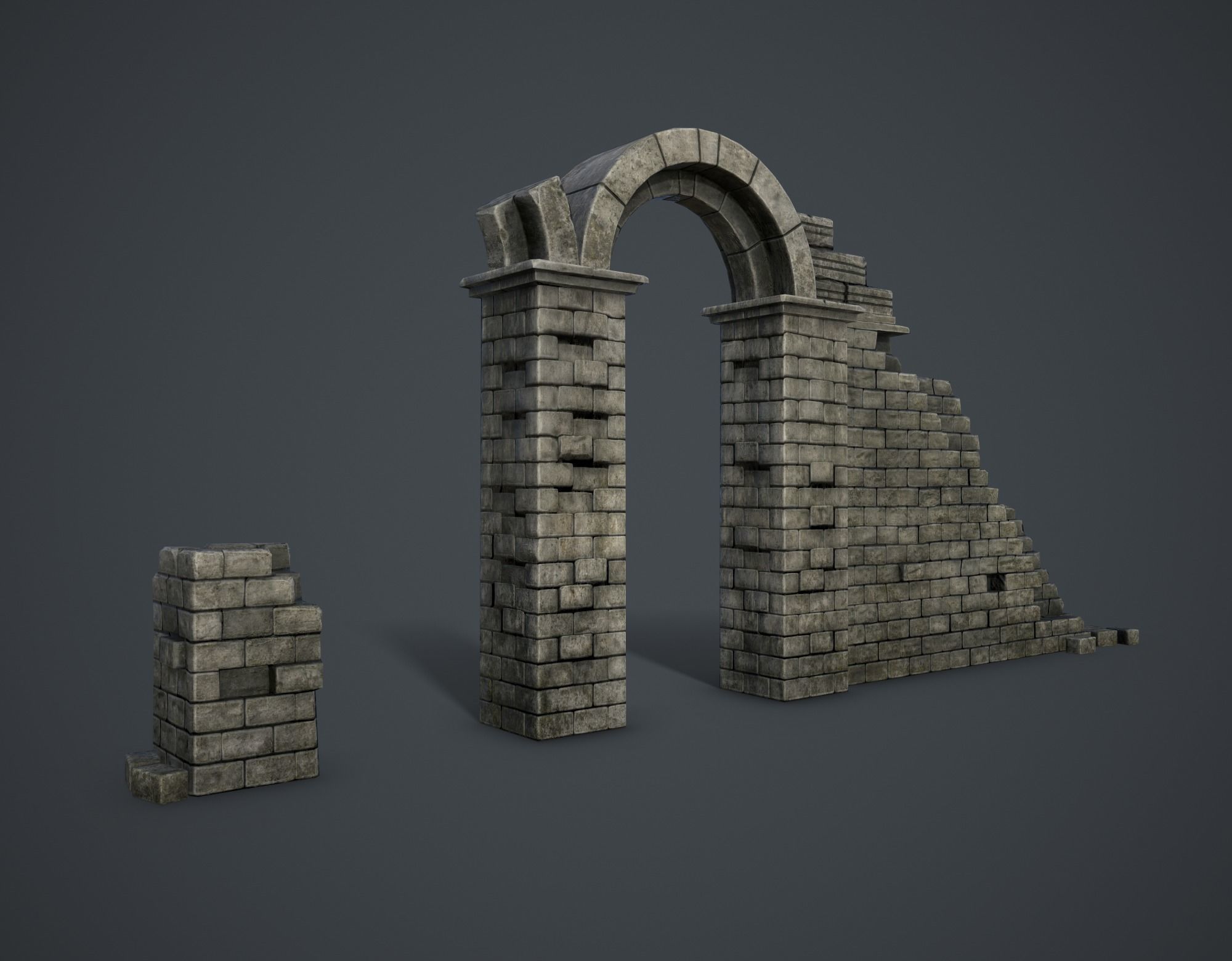 Medieval Collection Low-poly 3D model_12