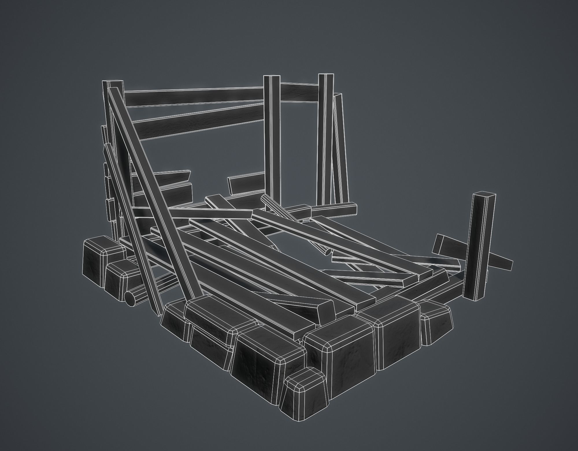 Medieval Collection Low-poly 3D model_36