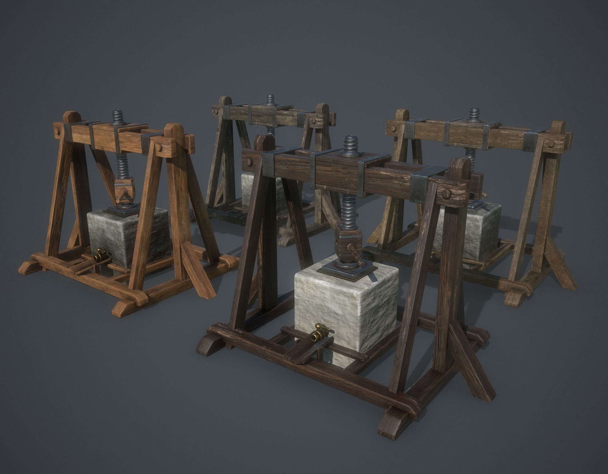 Medieval Collection Low-poly 3D model_234