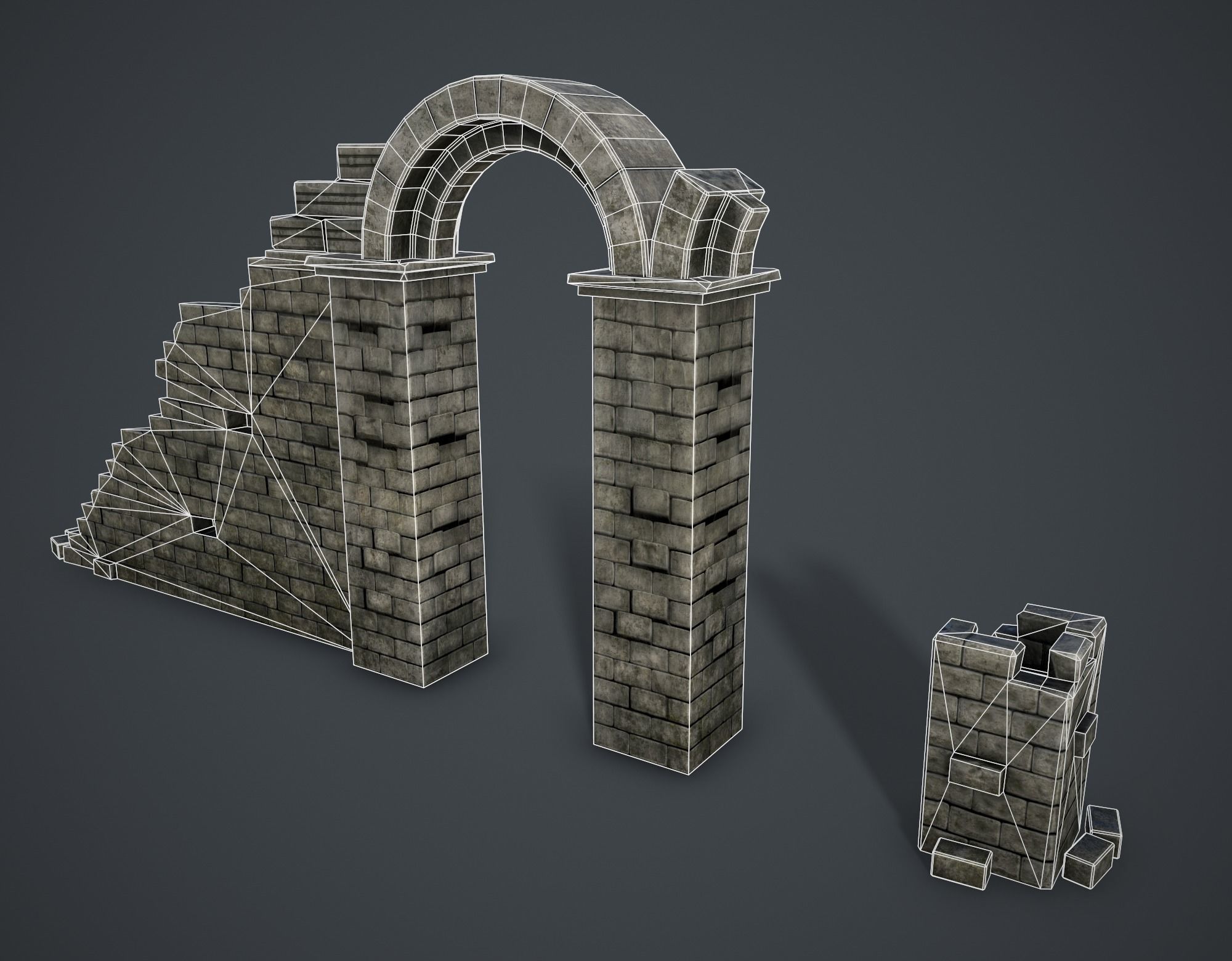 Medieval Collection Low-poly 3D model_14