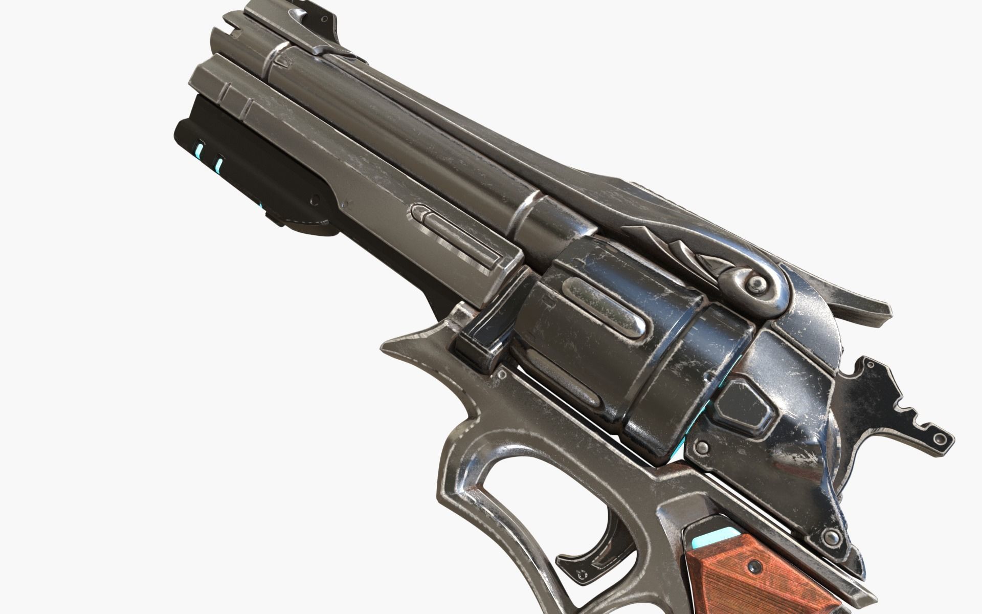 Overwatch Mccree s Peacekeeper 3D model_6