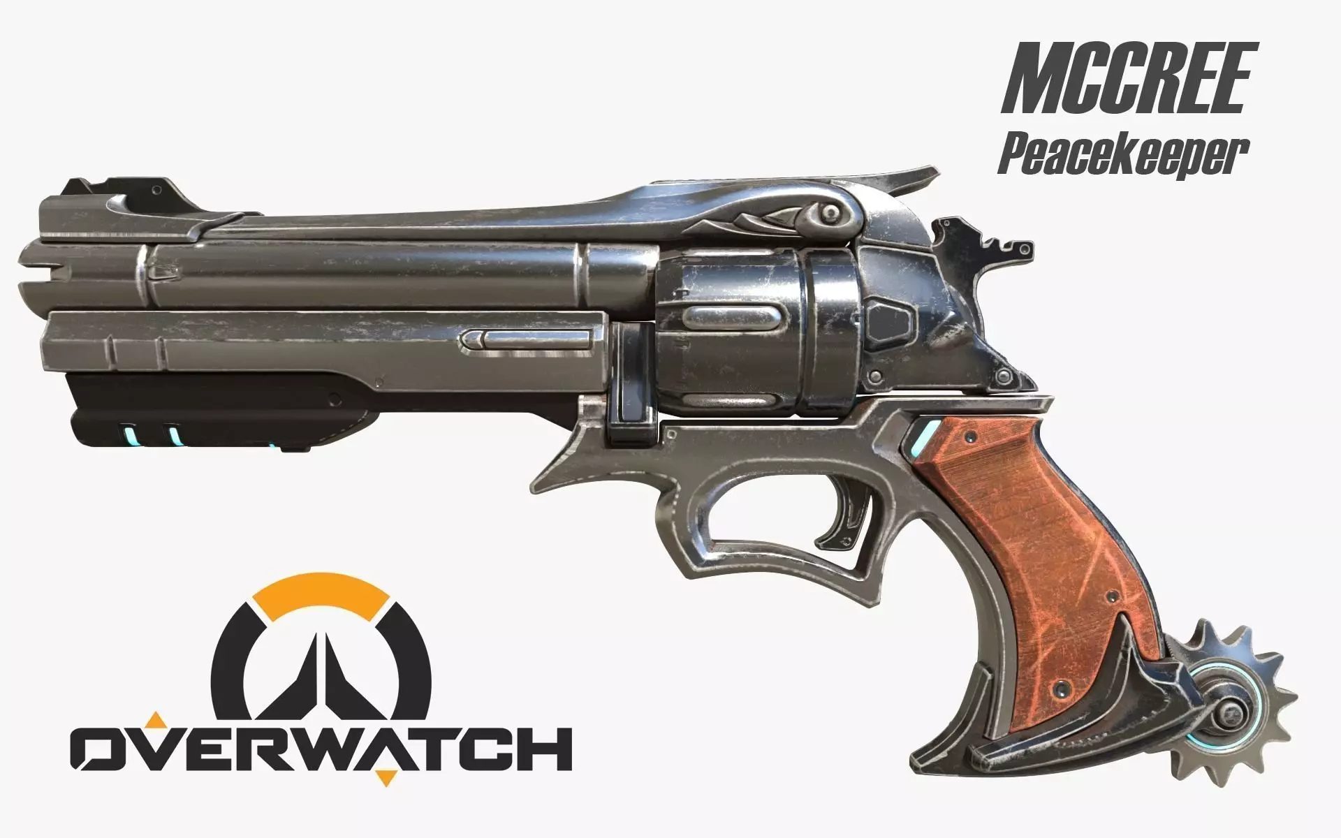 Overwatch Mccree s Peacekeeper 3D model_0