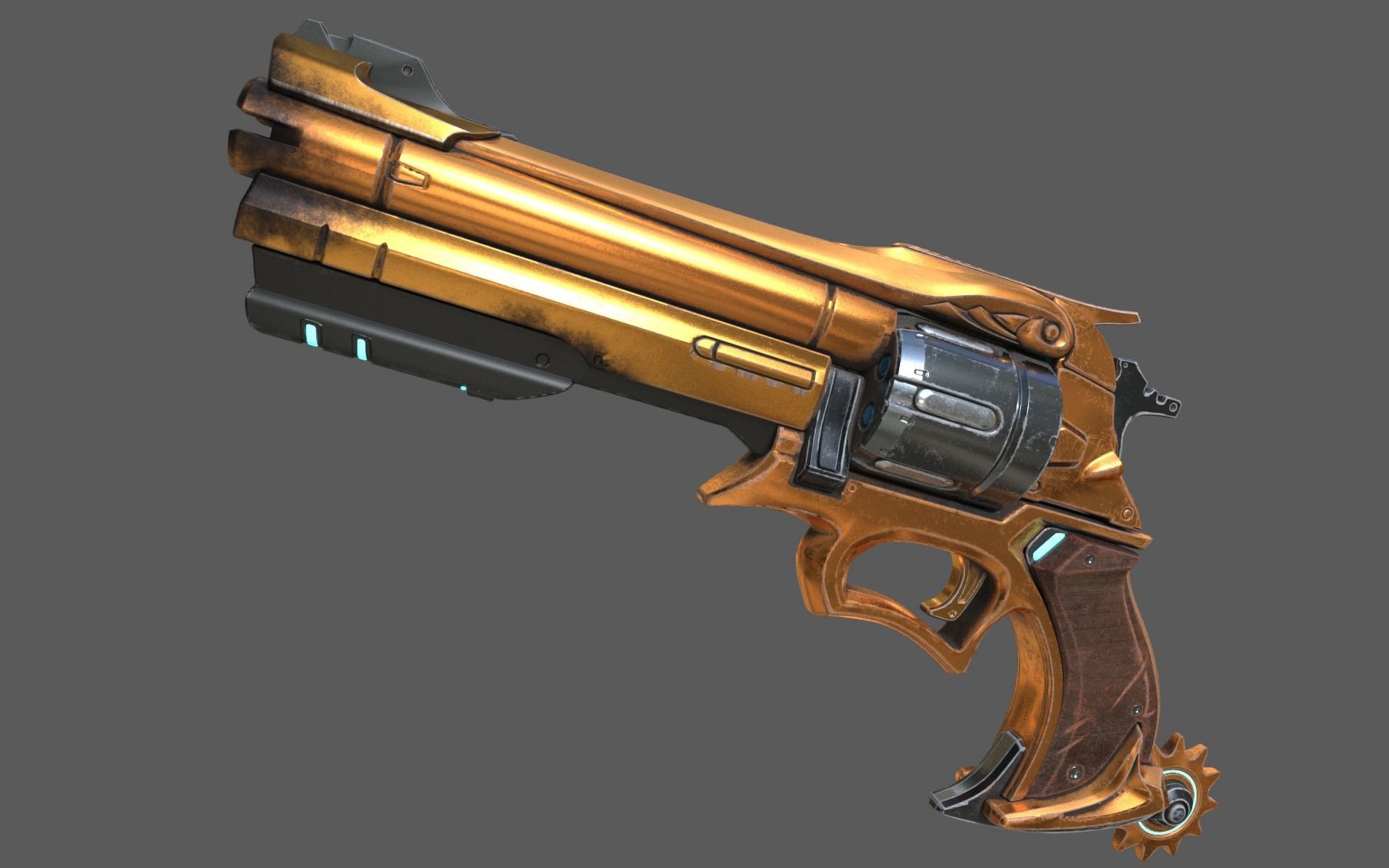 Overwatch Mccree s Peacekeeper 3D model_3