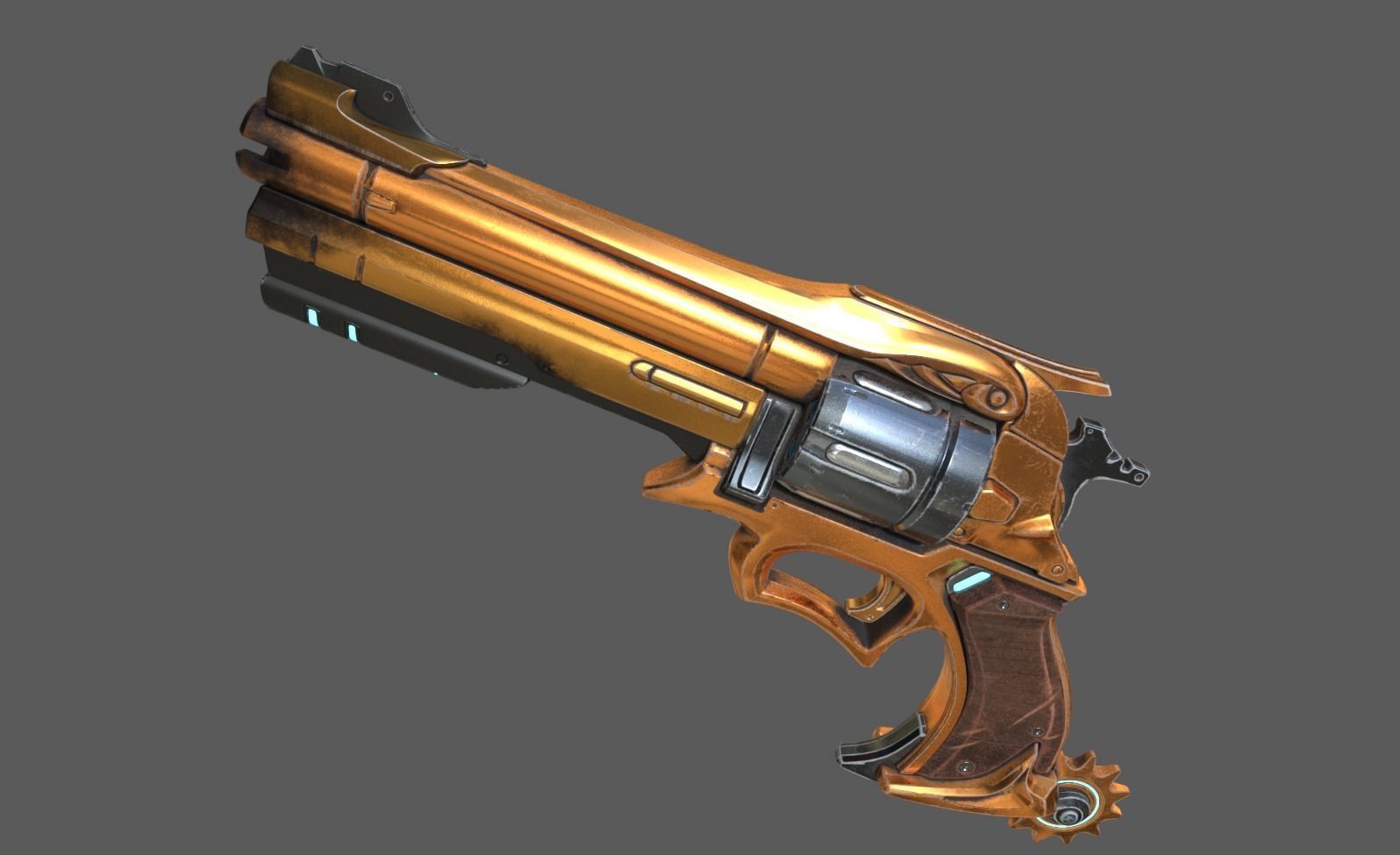 Overwatch Mccree s Peacekeeper 3D model_1