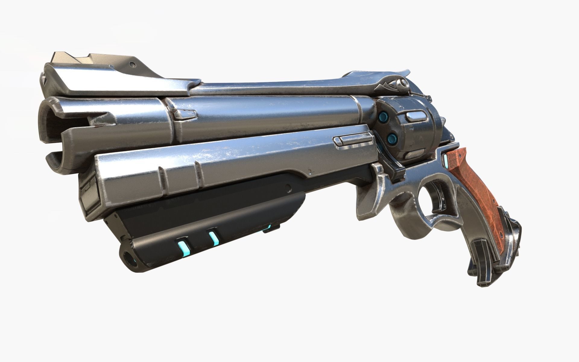 Overwatch Mccree s Peacekeeper 3D model_4