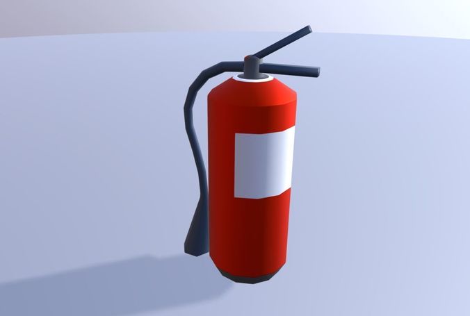Simple Red Extinguisher- Low-Poly Low-poly 3D model