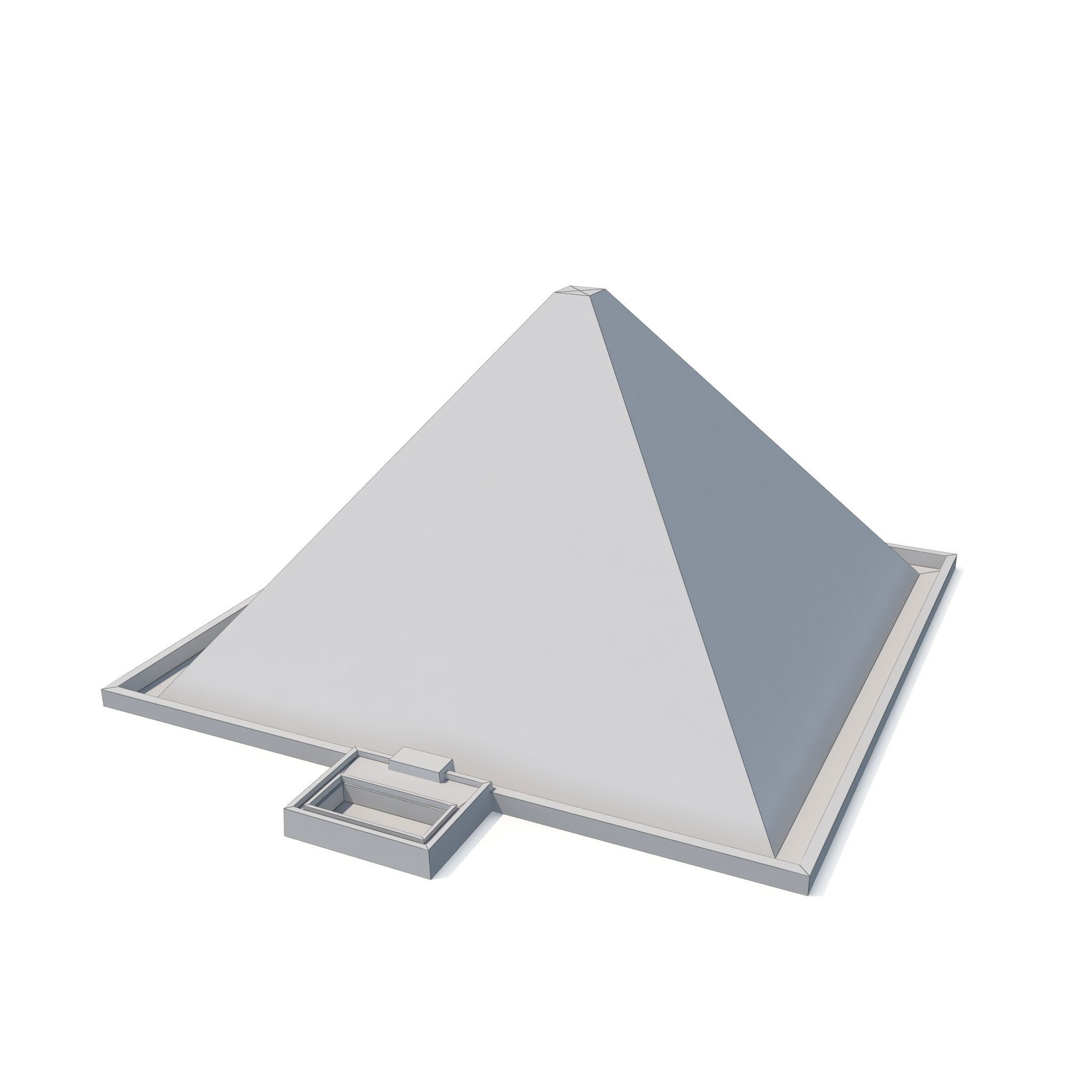 Pyramid of Cheops Low-poly 3D model_4
