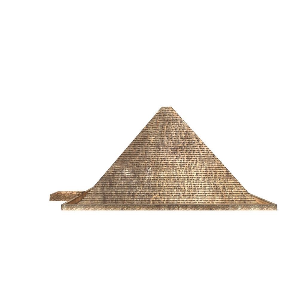 Pyramid of Cheops Low-poly 3D model_1