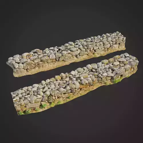 3d scanned nature stone wall F