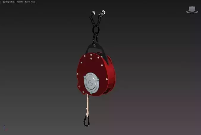 Autobelay for climbing walls 3D model