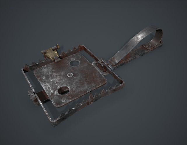 Animal Trap Low-poly 3D model