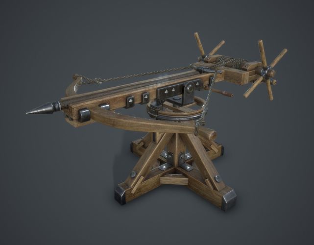 Ballista Low-poly 3D model