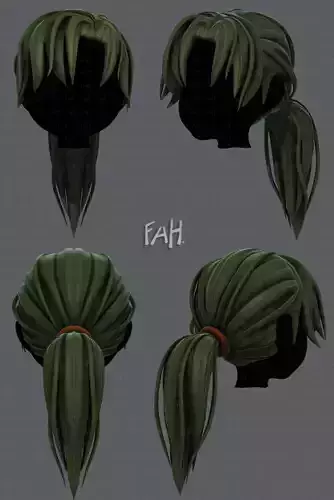 3D Hair style for girl V26