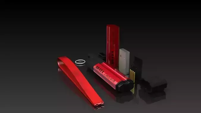 USB Flash Drive 3D model