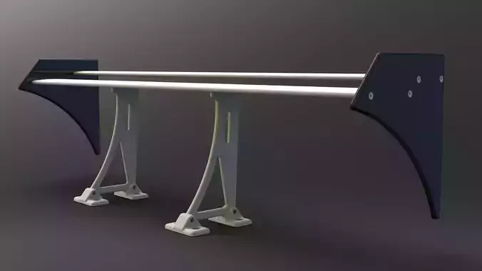 Spoiler car roof rack 3D model