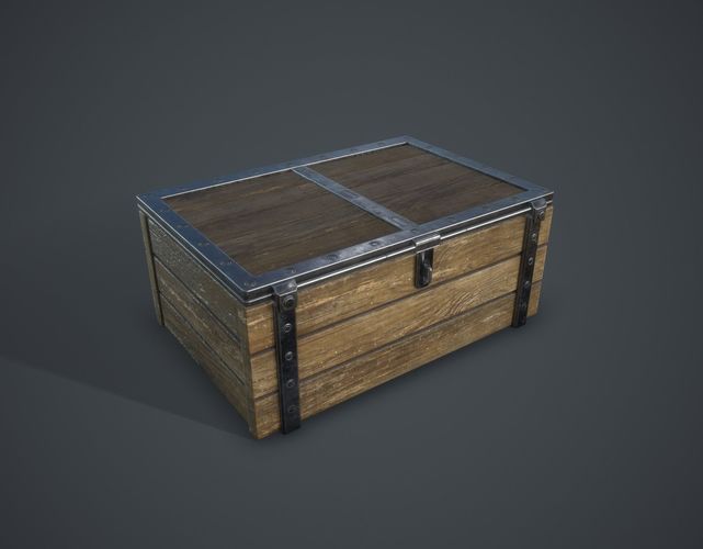 Chest Low-poly 3D model