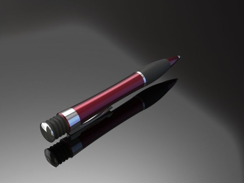 Stylish Pen 3D model_2
